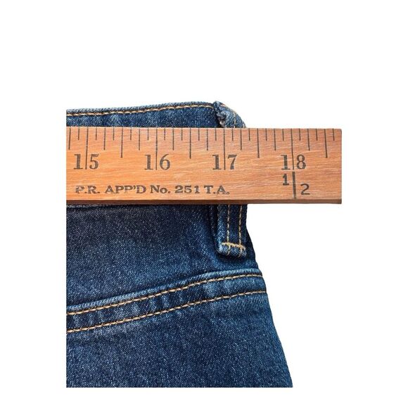 HM &Denim Jeans Womens 12 Blue Cropped Wide Leg High Waist Dark Wash - Picture 5 of 10